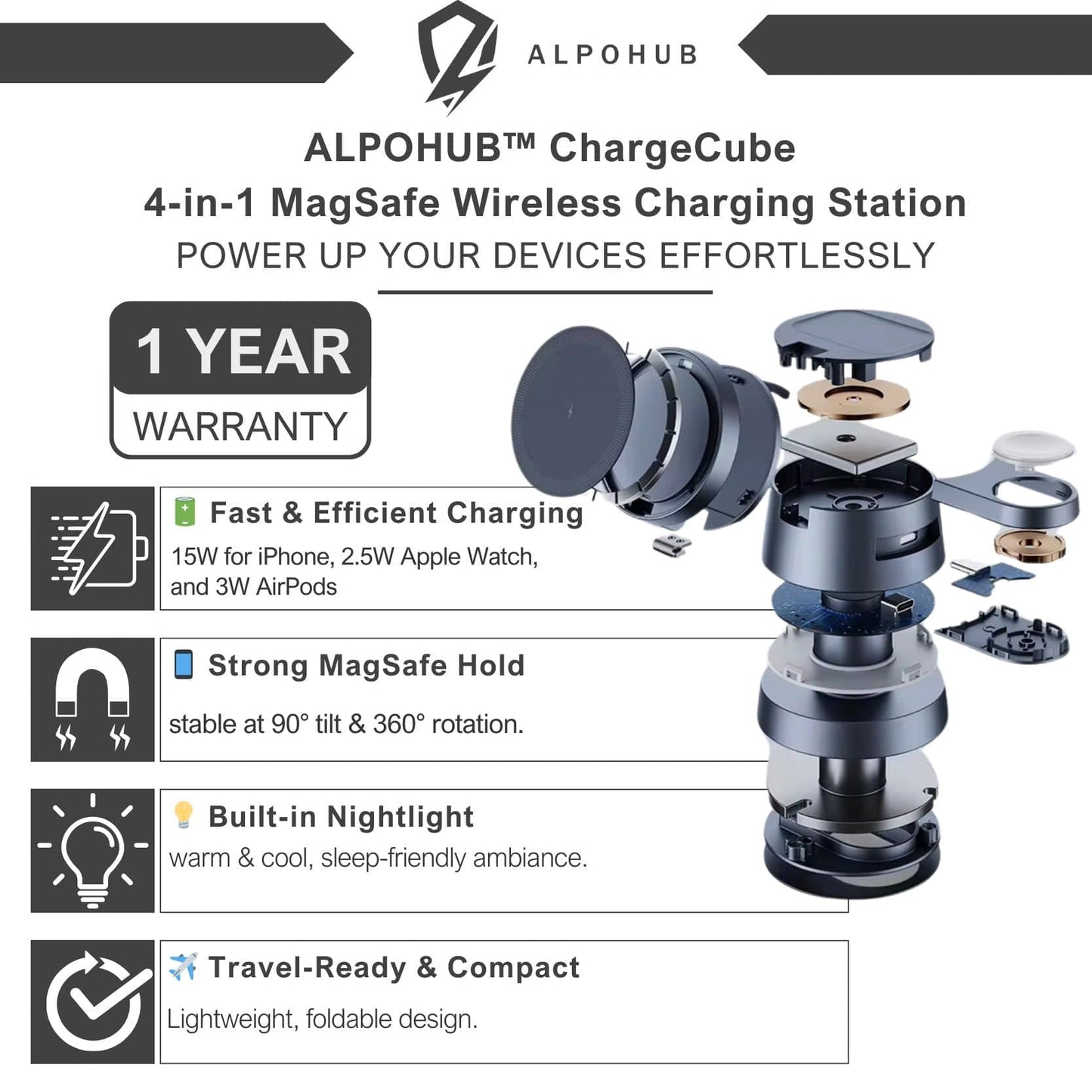 MagDock Pro 4-in-1 Charging Station